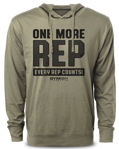 102. One More Rep Funny Workout Hoodie for Men Hoodie Military Hoodie T-Shirt GYMISH LIFESTYLE