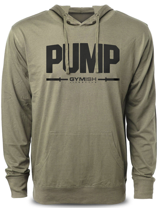 132. Pump Funny Workout Gym Hoodie for Men Hoodie Military Hoodie T-Shirt GYMISH LIFESTYLE