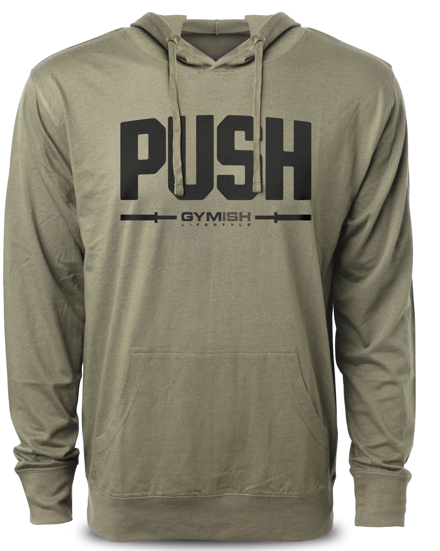 141. Push Funny Workout Gym Hoodie for Men Hoodie Military Hoodie T-Shirt GYMISH LIFESTYLE
