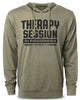 128. Therrapy Session Funny Workout Hoodie for Men
