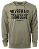 083. Silver Hair Iron Core Funny Workout Hoodie for Men