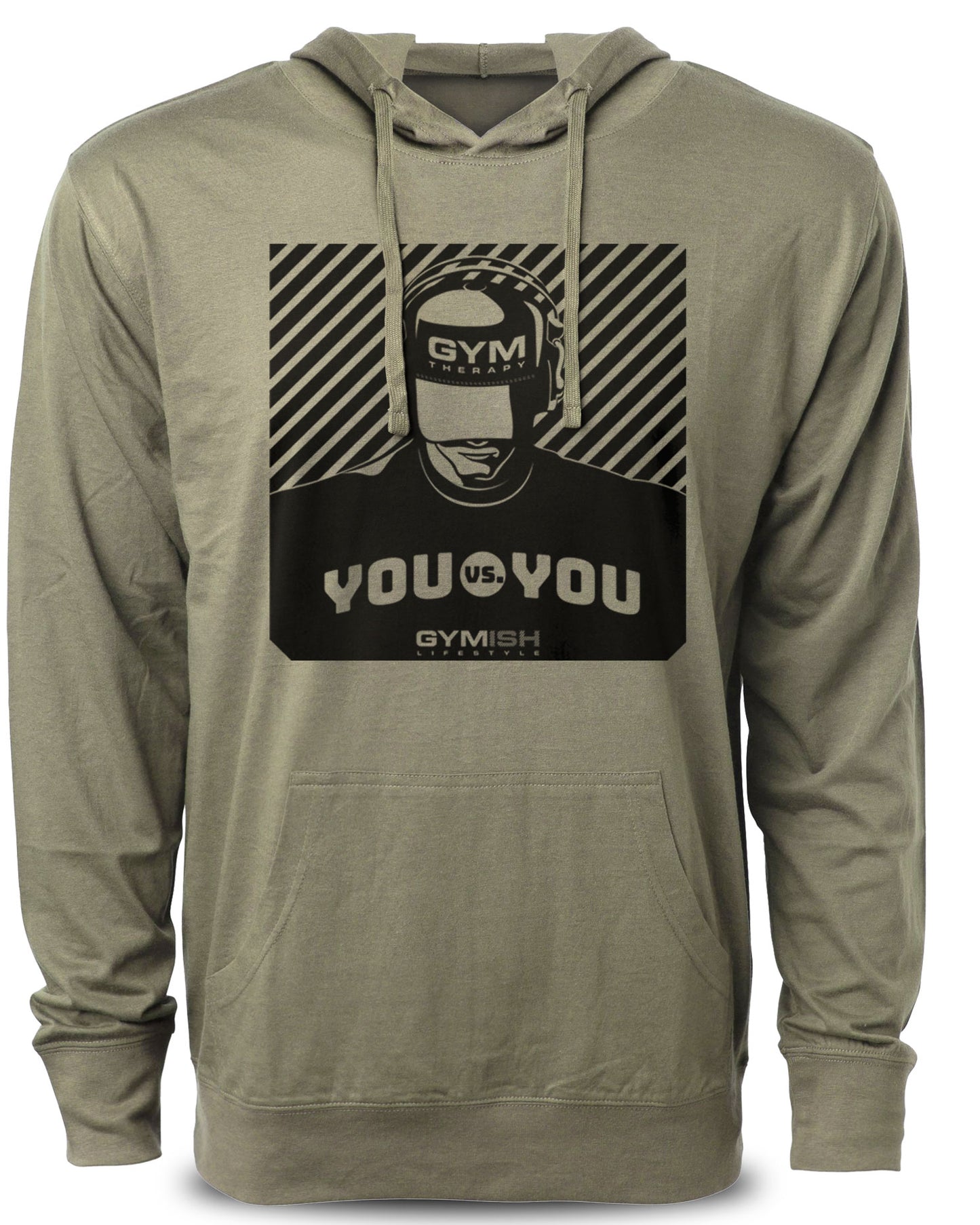 151. You vs You Funny Workout Gym Hoodie for Men Hoodie Military Hoodie T-Shirt GYMISH LIFESTYLE