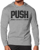 141. Push Lightweight Long Sleeve Hooded T-shirt for Men