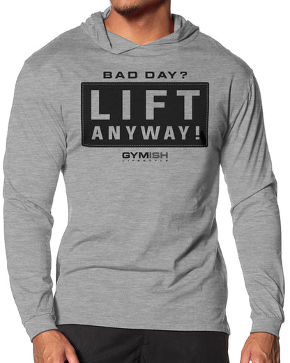 149. Lift Anyway Lightweight Long Sleeve Hooded T-shirt for Men