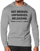 158. Not Broken Lightweight Long Sleeve Hooded T-shirt for Men