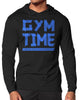 148. Gym Time Lightweight Long Sleeve Hooded T-shirt for Men