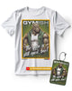 Gymzilla Gym Still Open Funny Workout T-Shirts for Men with Air Freshener Gift Set