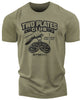 153. Two Plates Funny Motivational Workout Gym T-Shirt for Men