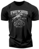 153. Two Plates Funny Motivational Workout Gym T-Shirt for Men