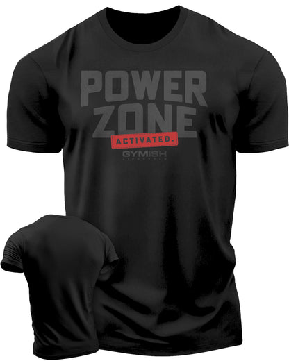 150. Activated Funny Motivational Workout Gym T-Shirt for Men T-Shirt Black On Black T-Shirt GYMISH LIFESTYLE
