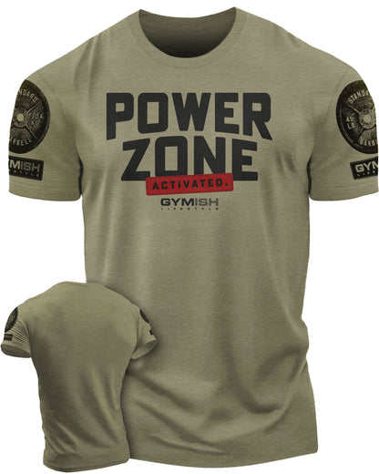 150. Activated Funny Motivational Workout Gym T-Shirt for Men T-Shirt Military with Sleeve Logo T-Shirt GYMISH LIFESTYLE