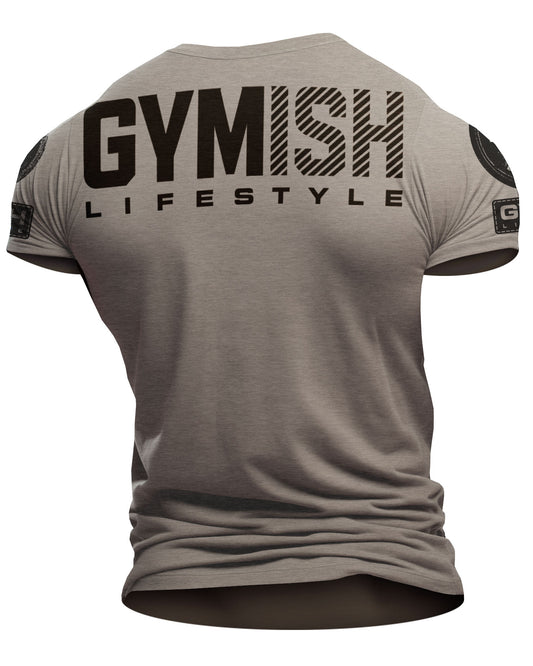 091. Gymish Lifestyle Motivational Gym Shirt (Back)