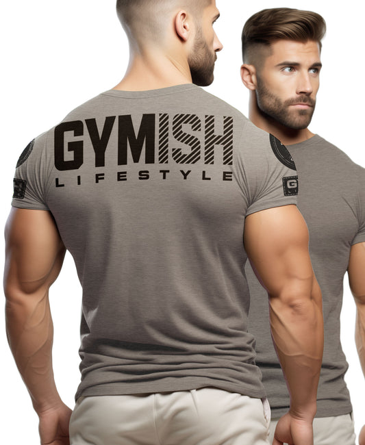 091. Gymish Lifestyle Motivational Gym Shirt (Back)