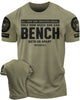 090. Created Equal Bench Funny Workout Gym T-Shirt for Men