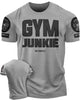 GYMISH Gym Junkie Funny Workout Gym T-Shirt for Men