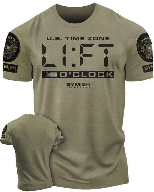 089. Lift O'Clock Motivational Workout T-Shirt