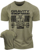 104. Defy Gravity Funny Workout Gym T-Shirt for Men