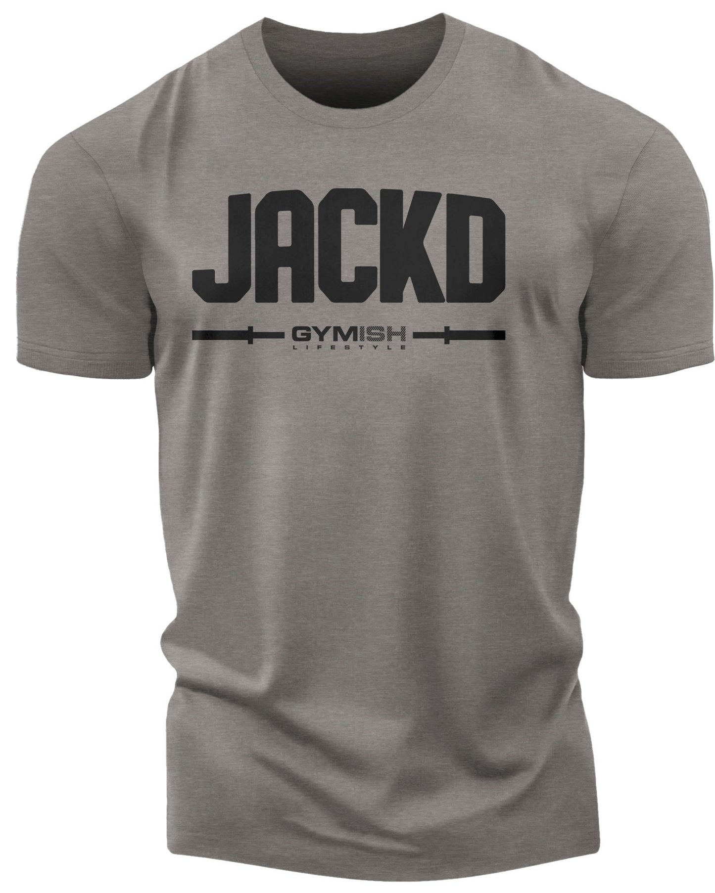140. Jackd Funny Motivational Workout Gym T-Shirt for Men T-Shirt Warm Grey T-Shirt GYMISH LIFESTYLE