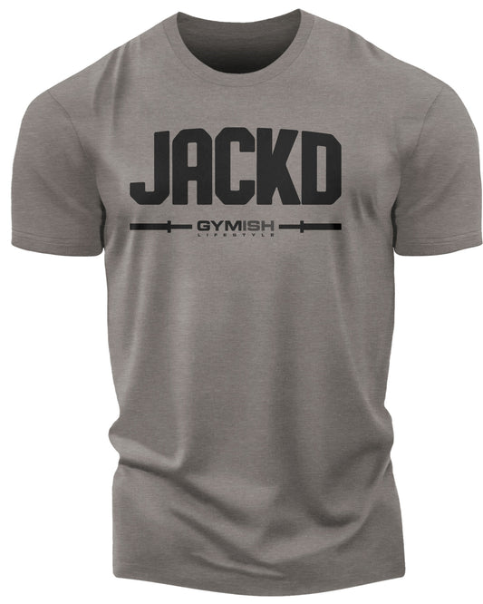 140. Jackd Funny Motivational Workout Gym T-Shirt for Men T-Shirt Warm Grey T-Shirt GYMISH LIFESTYLE