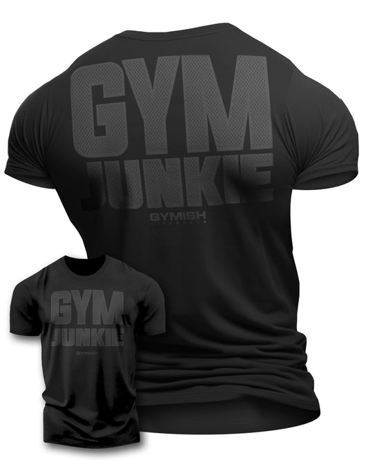 GYMISH Gym Junkie Back Design Workout T-Shirt for Men