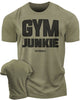 GYMISH Gym Junkie Funny Workout T-Shirt for Men