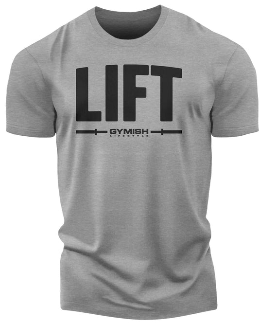 137. Lift Funny Motivational Workout Gym T-Shirt for Men T-Shirt Heather Grey T-Shirt GYMISH LIFESTYLE