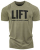 137. Lift Funny Motivational Workout Gym T-Shirt for Men