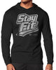 131. Stay Fit Lightweight Long Sleeve Hooded T-shirt for Men