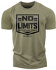 155. No Limits Funny Motivational Workout Gym T-Shirt for Men