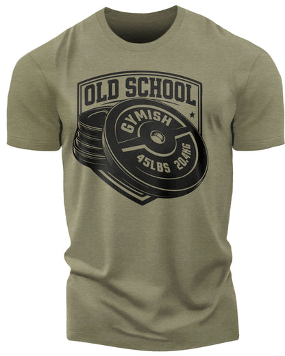 147. Old School Funny Motivational Workout Gym T-Shirt for Men T-Shirt Military Green T-Shirt GYMISH LIFESTYLE
