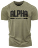 133. Alpha Funny Motivational Workout Gym T-Shirt for Men