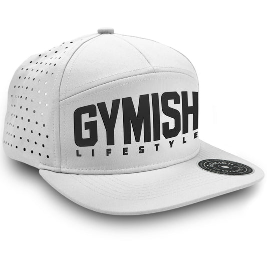 Gymish Lifestyle Workout Gym Hats for Men GYMISH-HAT-WHITE Hat GYMISH LIFESTYLE
