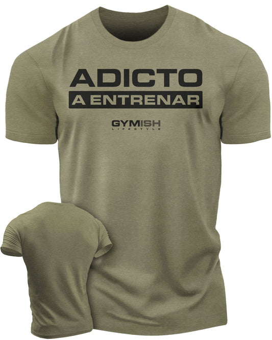 Adicto a entrenar Workout Gym T-Shirt Funny Gym Shirt for Men Camiseta de gimnasio de entrenamiento