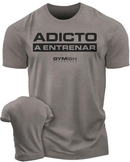 Adicto a entrenar Workout Gym T-Shirt Funny Gym Shirt for Men Camiseta de gimnasio de entrenamiento