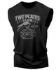 153. Two Plates Workout Funny Muscle Tank Top for Men