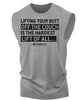 081. Hardest Lift Funny Workout Muscle Tank Top for Men