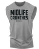 082. Midlife Crunches Workout Muscle Tank Top for Men