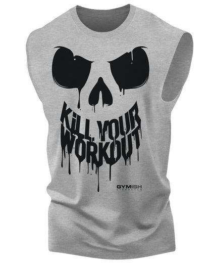 Kill Your Workout Muscle Tank Top, Sleeveless Workout Shirt, Lifting Shirt, Gym Shirt