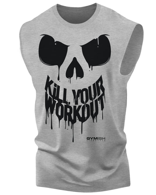 078. Kill Your Workout Funny Muscle Tank Top for Men