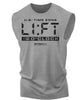 089. Lift O'Clock Funny Workout Muscle Tank Top for Men