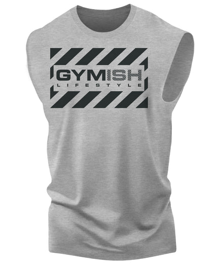 076. Gymish Workout Muscle Tank Top for Men.