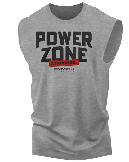 150. Activated Workout Funny Muscle Tank Top for Men Heather Grey T-Shirt GYMISH LIFESTYLE