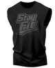 131. Stay Fit Workout Funny Muscle Tank Top for Men