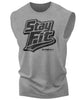 131. Stay Fit Workout Funny Muscle Tank Top for Men