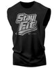 131. Stay Fit Workout Funny Muscle Tank Top for Men