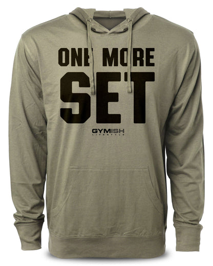One More Set Workout Hoodies Funny Hoodies Gym Sweatshirt Lifting Pullover