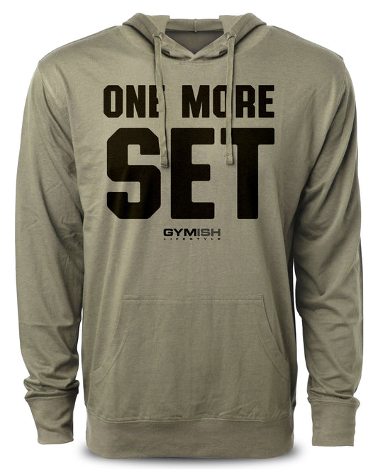 One More Set Workout Hoodies Funny Hoodies Gym Sweatshirt Lifting Pullover