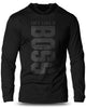 012. Lift Like A BOSS Lightweight Long Sleeve Hooded T-shirt for Men