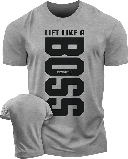 012. Lift Like A Boss Workout T-Shirt - Gymish - - #Gym Shirts# - - #Workout T-Shirts#