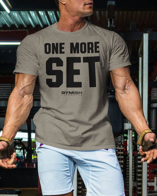 018. One More Set Workout T-Shirt - Gymish - - #Gym Shirts# - - #Workout T-Shirts#